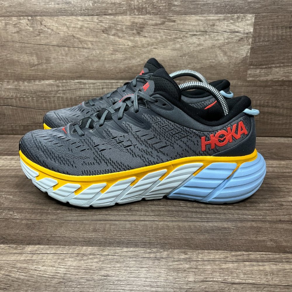 Hoka Gaviota 4 Gray Blue Mens US Size 10.5 EUR 44.67 1123198 CARC Running Shoes - Picture 4 of 10